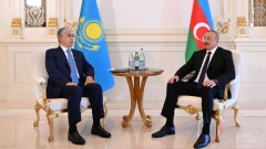 Касым-Жомарт Токаев встретился с президентом Азербайджана Ильхамом Алиевым