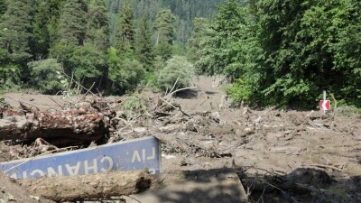 При сходе оползня в Грузии погибли не меньше 11 человек
