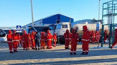 Рабочие компании ККС-Sicim устроили забастовку на западе Казахстана