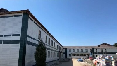 Школьники учатся в местном Доме культуры в Жамбылской области