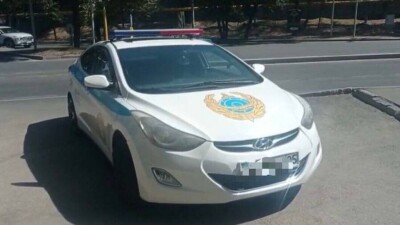 В Алматы обнаружили "фейковую" полицейскую машину
