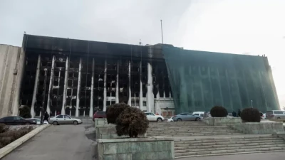 В каком состоянии сейчас здания, пострадавшие во время январских событий?