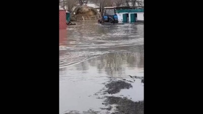 Паводок в Жетысуской области: талые воды затопили посёлок и цементный завод