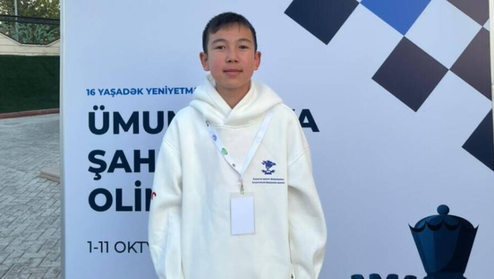 Юный казахстанский шахматист занял первое место на Всемирной олимпиаде в Азербайджане