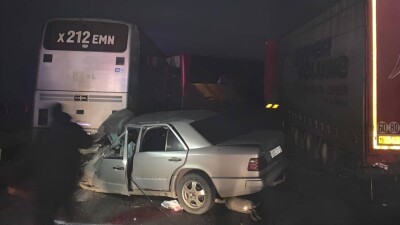 Смертельное ДТП с восемью машинами произошло на трассе Алматы – Бишкек