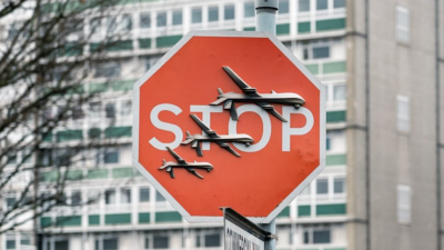 В Лондоне на глазах у прохожих украли антивоенную инсталляцию уличного художника Бэнкси