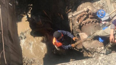 В Турксибском районе Алматы устранили аварию на крупном водопроводе