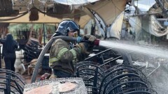 В Астане горела летняя терасса на левом берегу