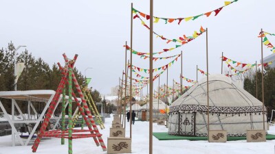 Локации в этническом стиле: где и как украсили Астану к Наурызу