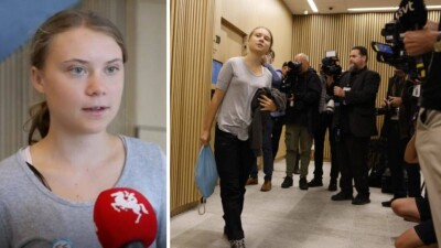 Экоактивистку Грету Тунберг оштрафовали за неповиновение полиции