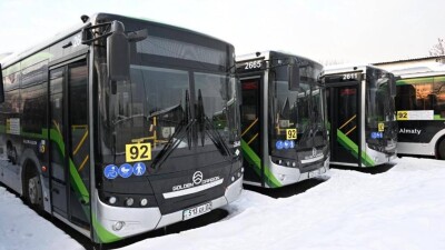 Алматыдағы №92 бағытта жаңа автобустар жолға шықты