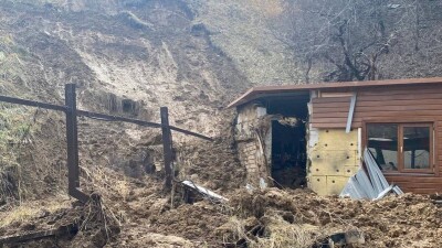 Оползень сошёл возле кафе в Алматы