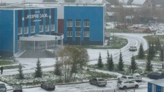 Первый снег выпал в Петропавловске