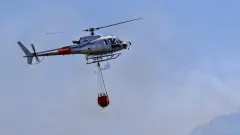 Вертолёт привлекли для тушения пожара в Абайской области