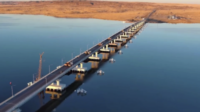 Минтранс проверил прочность самого длинного моста в Казахстане