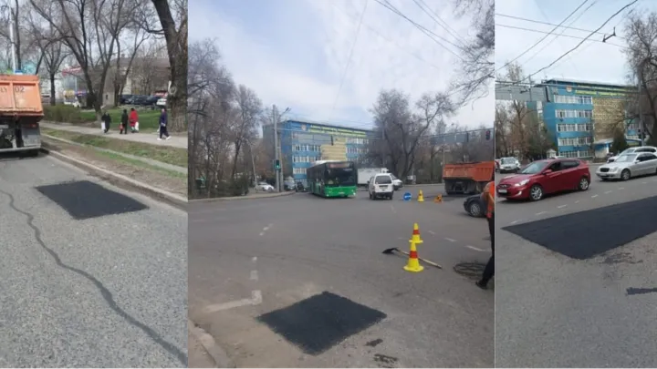 На каких улицах Алматы уже провели ямочный ремонт