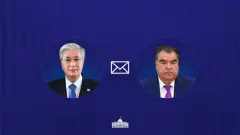 Токаев поздравил Рахмона с 35-летием независимости Таджикистана