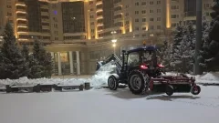 Ночной снегопад в Астане: на улицы вышли 3000 дорожных рабочих