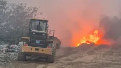 Свалку под Алматы тушат четвёртый день: режим ЧС объявили в Алатау