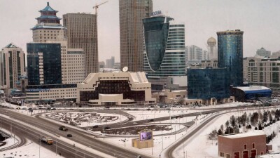 Из-за снега скорость движения транспорта в Астане сократилась на 30%