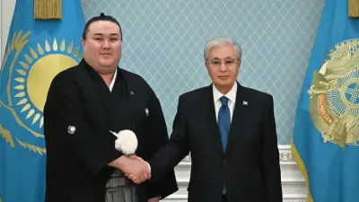 "Вас знают и уважают многие". Президент Казахстана встретился с сумоистом Ерсином Балтагулом