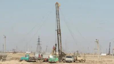 Буровая вышка упала в Мангистау