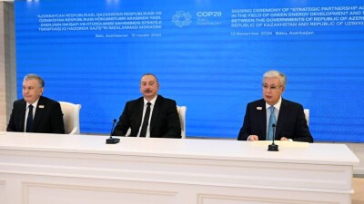 Президенты Казахстана, Азербайджана и Узбекистана подписали соглашение об интеграции энергетических систем трёх стран