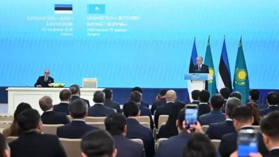 Токаев и Карис выступили на казахско-эстонском бизнес-форуме