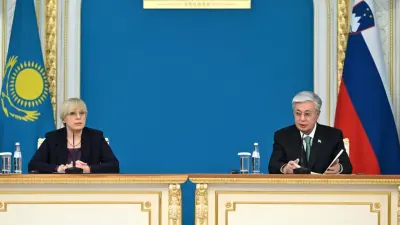 "Обе страны разделяют уважение к устойчивому развитию". Президенты Казахстана и Словении провели брифинг для СМИ