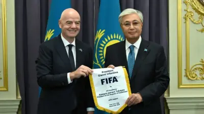 Токаев встретился с президентом ФИФА