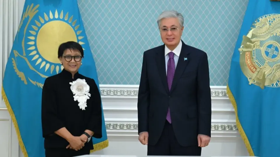 Ретно Марсуди и Касым-Жомарт Токаев / Фото пресс-службы Акорды