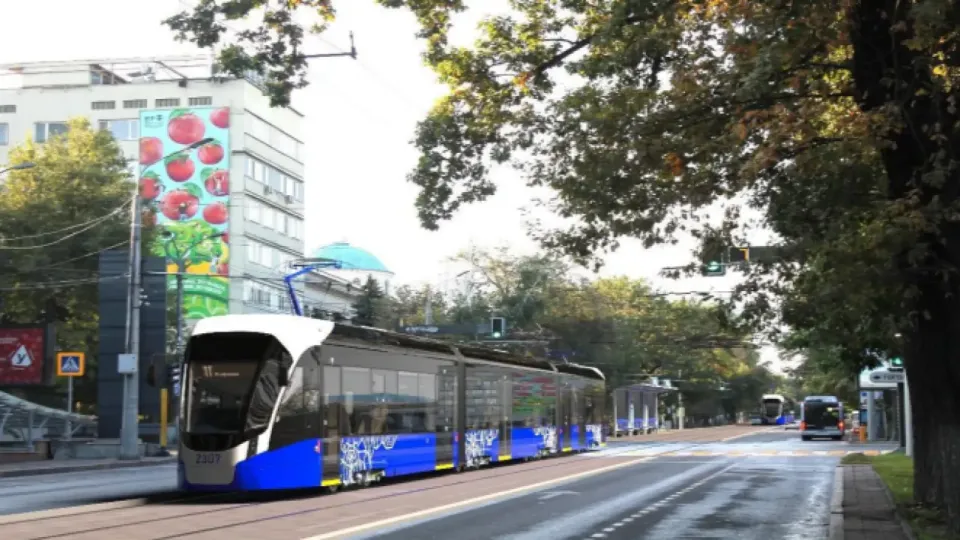Эскиз LRT на пересечении Абылай хана и Гоголя / Фото из проекта ОВОС
