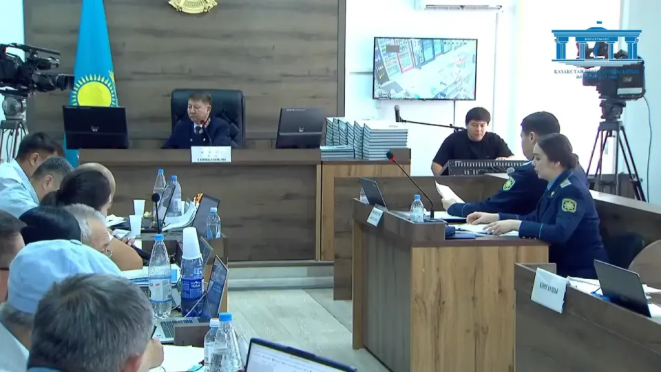 Кадр трансляции судебного заседания