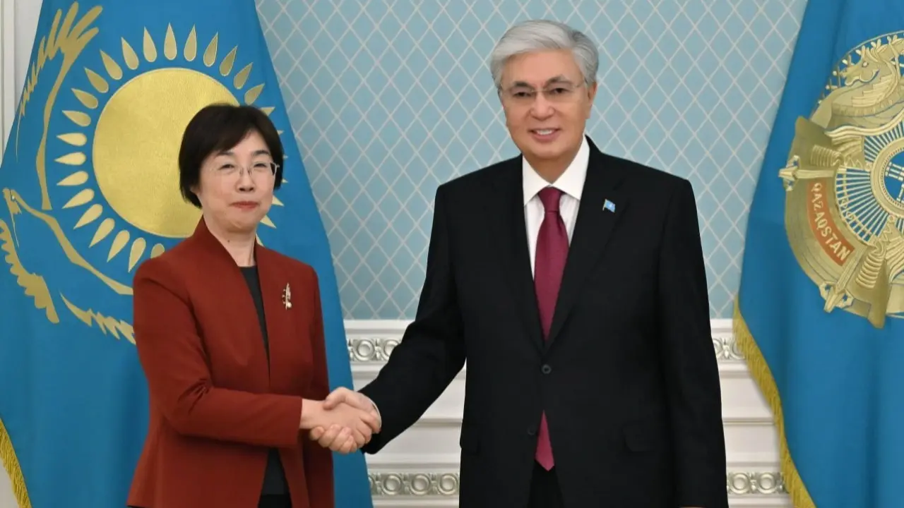 Цзоу Цзяи и Касым-Жомарт Токаев / Фото пресс-службы Акорды