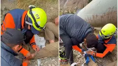 Спасатели Алматы помогли туристу из Китая с травмой ноги