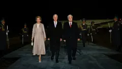 Президент Токаев встретил короля Бельгии Филиппа и королеву Матильду в Астане