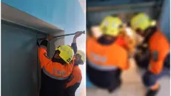 Семью с тремя детьми вызволили из лифта в Кокшетау