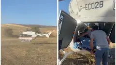 Авиация МЧС доставила ребёнка с тяжёлой травмой в Талдыкорган