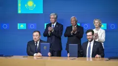 Пакет соглашений и меморандумов подписали в присутствии Токаева и лидеров ЕС