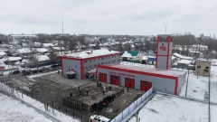 В Хромтау открыли модернизированную пожарную часть