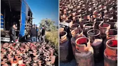 Спасатели извлекли из пожара в Костанае 400 газовых баллонов