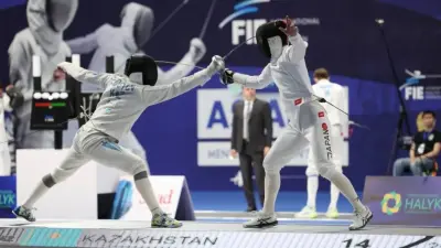 Казахстанские фехтовальщики вошли в топ-4 на Кубке мира в Астане