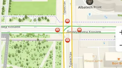 В Астане частично перекроют движение на пересечении улиц Д. Кунаева и Туркестан 20 июля