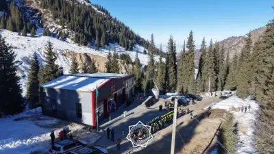 Первый выезд нового спасательного подразделения МЧС прошёл на "Шымбулаке"