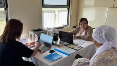 Медицинский поезд начал работу в Мангистауской области: за день помощь докторов получили более 250 человек