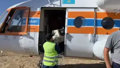 "Казавиаспас" экстренно эвакуировал младенца в больницу Кызылорды