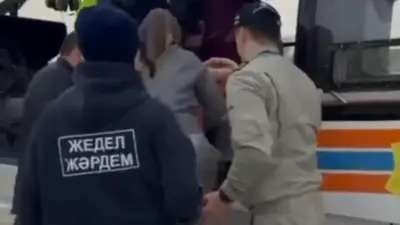 Вертолёт МЧС эвакуировал ребёнка из отдалённого села Жамбылской области