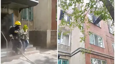 Четырёх человек спасли при пожаре в Темиртау