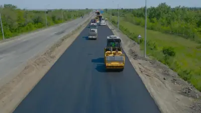 На трассе Костанай – Рудный масштабно модернизируют дорожную инфраструктуру