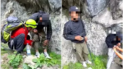 Спасатели эвакуировали двух туристов с Большого Алматинского пика